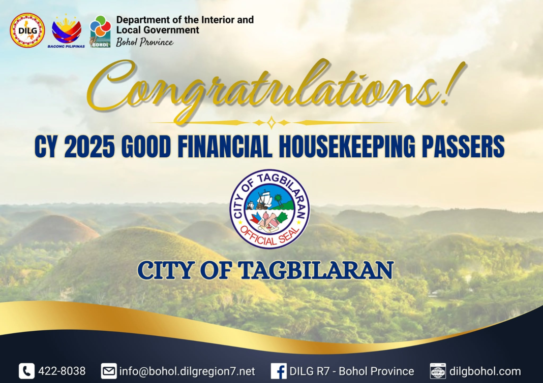 Good Financial Housekeeping Bohol 100 percent compliance