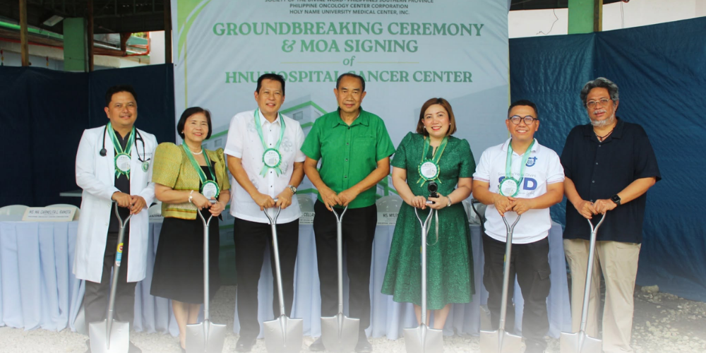 HNU Hospital Cancer Treatment Facility groundbreaking in Bohol